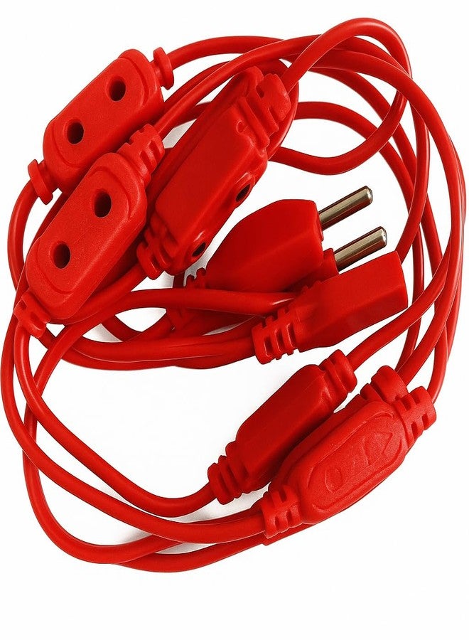 SEER LED Rice Light Jointer Extension Cord, 10+1 Female Socket Connector, Red, Festival Decoration Wire, 1 Piece - Image 2